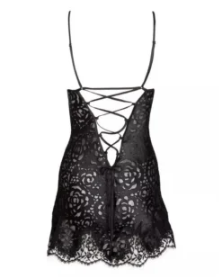 Babydoll Lise Charmel Dressing Floral (Noir) 5 Babydoll Lise Charmel Dressing Floral (Noir) -Aubade Lingerie Boutique babydoll lise charmel dressing floral noir 2
