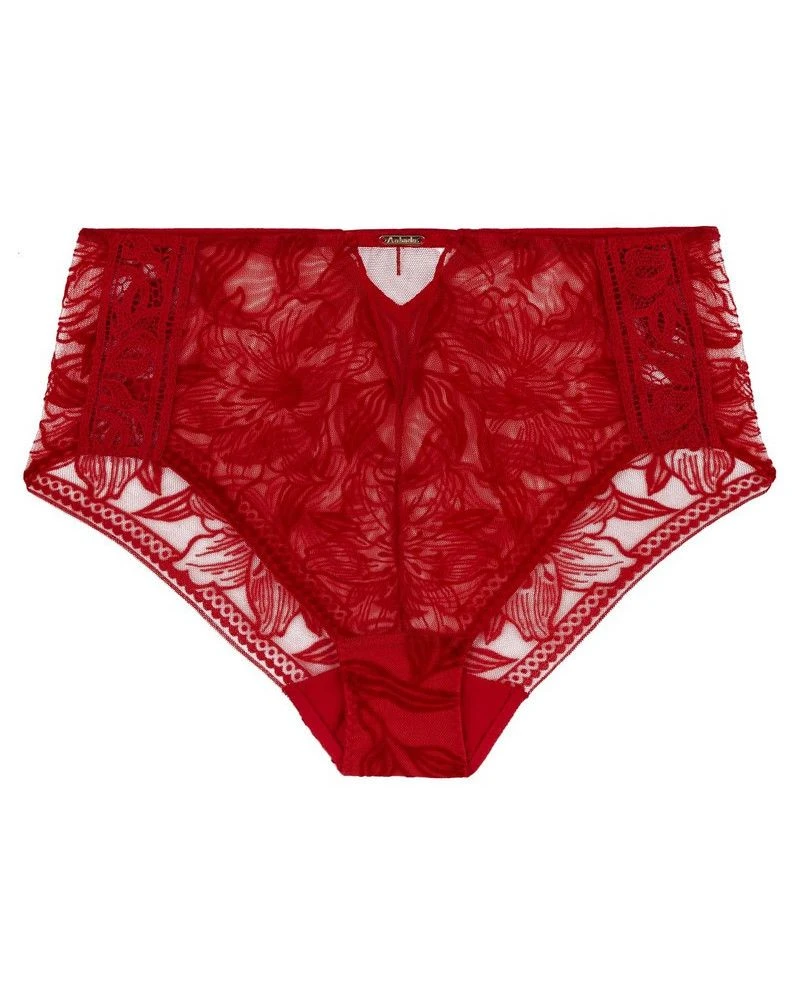 Culotte Haute Aubade Coeur à Corps (Rouge Rebelle) 2 Culotte Haute Aubade Coeur à Corps (Rouge Rebelle) – Image 2