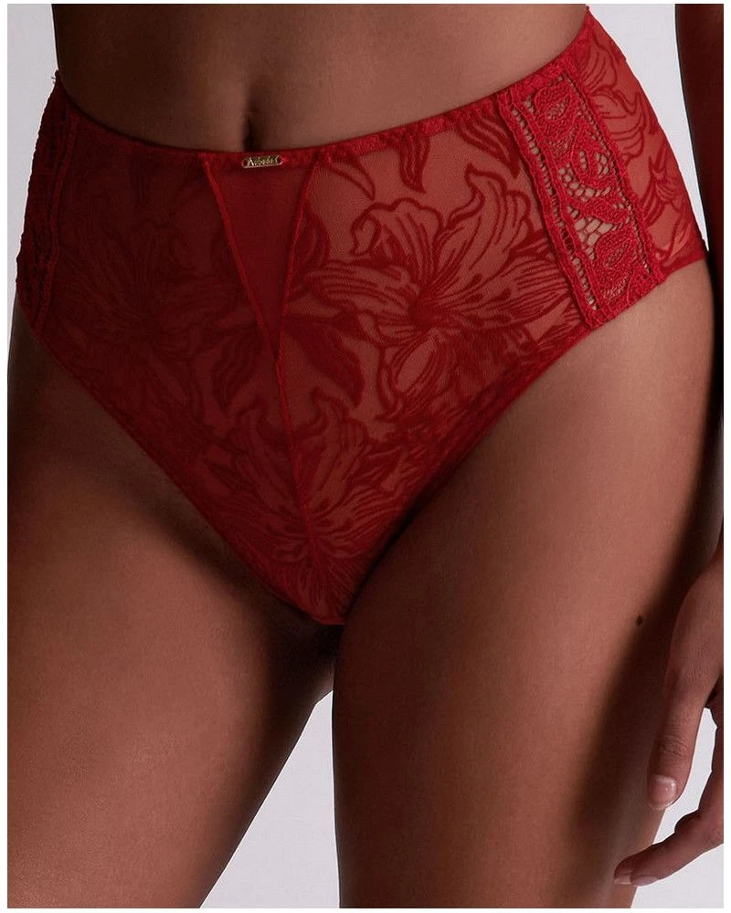 Culotte Haute Aubade Coeur à Corps (Rouge Rebelle) 1 Culotte Haute Aubade Coeur à Corps (Rouge Rebelle)