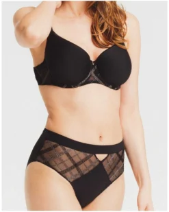 Culotte Taille Haute Louisa Bracq Albanach (Noir) -Aubade Lingerie Boutique culotte taille haute louisa bracq albanach noir 1