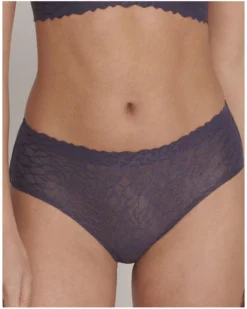 Culotte Taille Haute Sloggi Zero Feel Lace (Blueberry)