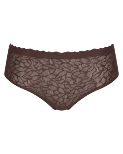 Culotte Taille Haute Sloggi Zero Feel Lace (Ebony Brown) -Aubade Lingerie Boutique culotte taille haute sloggi zero feel lace ebony brown 2