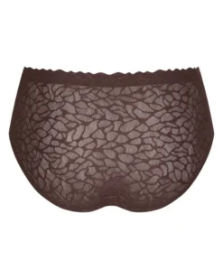 Culotte Taille Haute Sloggi Zero Feel Lace (Ebony Brown) -Aubade Lingerie Boutique culotte taille haute sloggi zero feel lace ebony brown 3