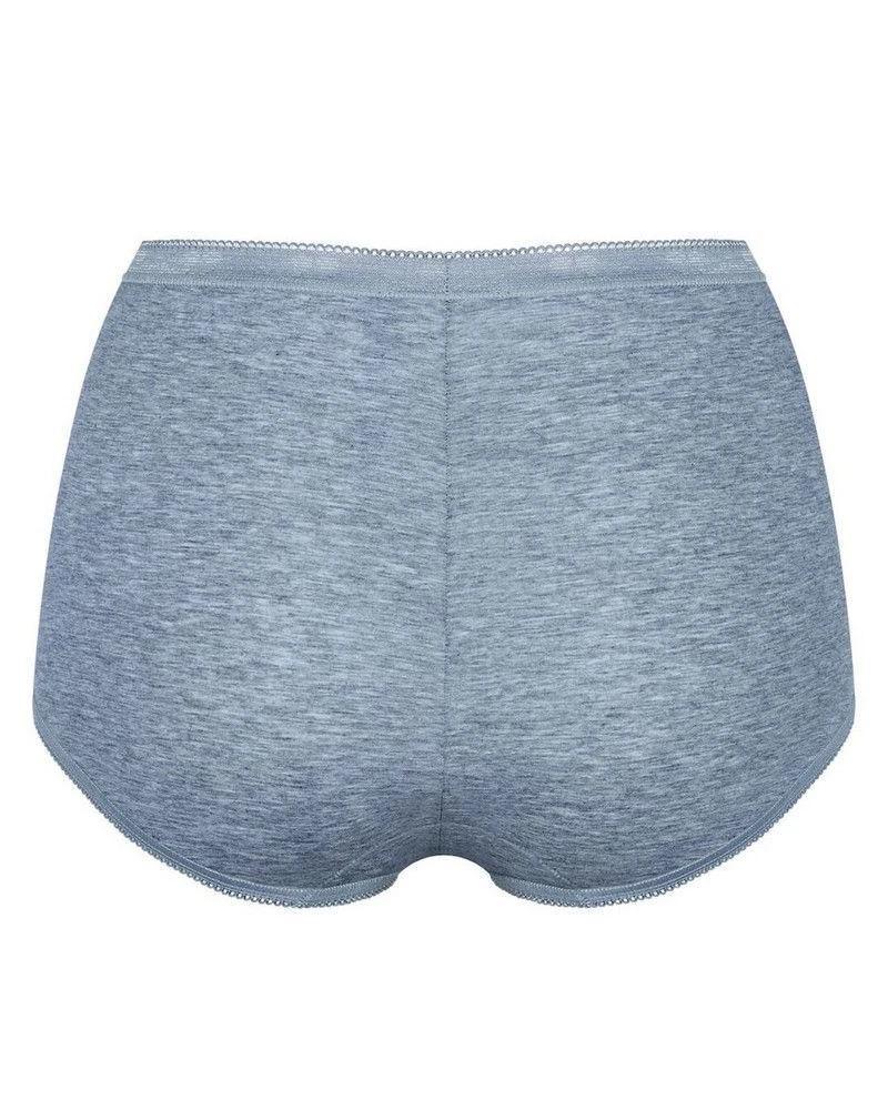 Culottes Maxi Sloggi Basic + (Lot De 4) (Gris) 4 Culottes Maxi Sloggi Basic + (Lot De 4) (Gris) – Image 4