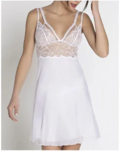 Nuisette Charme Lise Charmel Féérie Couture (Blanc) -Aubade Lingerie Boutique nuisette charme lise charmel feerie couture blanc 2
