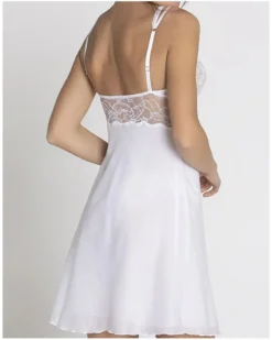 Nuisette Charme Lise Charmel Féérie Couture (Blanc) -Aubade Lingerie Boutique nuisette charme lise charmel feerie couture blanc 4