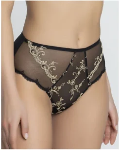 Slip Haut Lise Charmel Déesse En Glam (Or Glamour) -Aubade Lingerie Boutique slip haut lise charmel deesse en glam or glamour 2