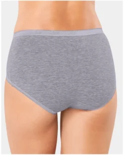 Sloggi Slips Midi Basic + (Lot De 4) (Gris) -Aubade Lingerie Boutique slips midi basic lot de 4 gris 1