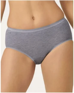 Sloggi Slips Midi Basic + (Lot De 4) (Gris) -Aubade Lingerie Boutique slips midi basic lot de 4 gris 2