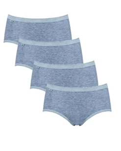 Sloggi Slips Midi Basic + (Lot De 4) (Gris) -Aubade Lingerie Boutique slips midi basic lot de 4 gris 4
