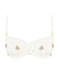 Soutien-gorge Corbeille Balconnet Chantelle Fleurs (Ivoire Doré) -Aubade Lingerie Boutique soutien gorge corbeille balconnet chantelle fleurs ivoire dore 3