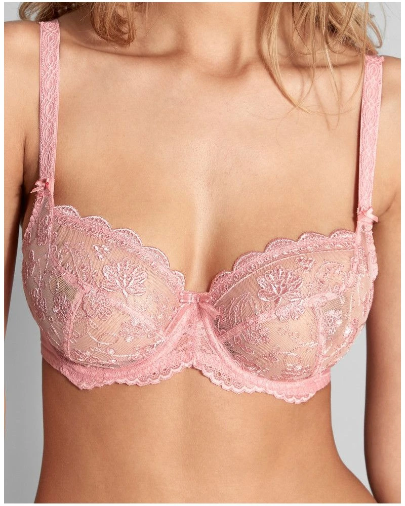 Soutien-gorge Corbeille Empreinte Cléo (Rose Anglais) 1 Soutien-gorge Corbeille Empreinte Cléo (Rose Anglais)