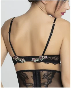Soutien-gorge Corbeille Lise Charmel Désir De Roses (Rose Ebène) -Aubade Lingerie Boutique soutien gorge corbeille lise charmel desir de roses rose ebene 3