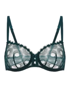 Simone Perele Soutien-gorge Corbeille Simone Pérèle Utopia (Vert Anglais) -Aubade Lingerie Boutique soutien gorge corbeille simone perele utopia vert anglais 2