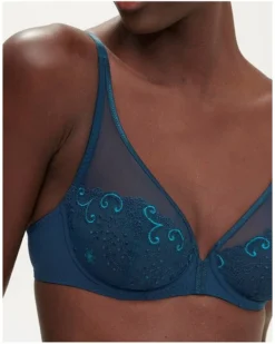 Simone Perele Soutien-gorge Décolleté Plongeant Simone Pérèle Délice (Bleu Prestige) -Aubade Lingerie Boutique soutien gorge decollete plongeant simone perele delice bleu prestige 2
