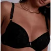 Soutien-gorge Plunge Coussinet Aubade Coeur à Corps (Noir)