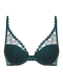 Simone Perele Soutien-gorge Push-up Plongeant Simone Pérèle Utopia (Vert Anglais) 5 Simone Perele Soutien-gorge Push-up Plongeant Simone Pérèle Utopia (Vert Anglais) -Aubade Lingerie Boutique soutien gorge push up plongeant simone perele utopia vert anglais 2