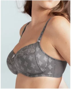 Soutien-gorge Sans Armature Rosa Faia Mila (Gris Titane)