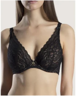 Soutien-gorge Triangle Confort Aubade Rosessence (Noir)