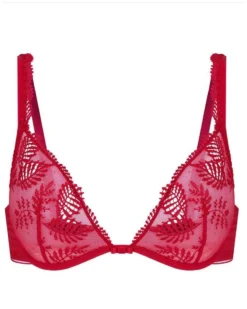 Simone Perele Soutien-gorge Triangle Simone Pérèle Bloom (Rouge Opéra) -Aubade Lingerie Boutique soutien gorge triangle simone perele bloom rouge opera 3