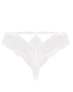 String Lise Charmel Féérie Couture (Blanc) -Aubade Lingerie Boutique string lise charmel feerie couture blanc 6