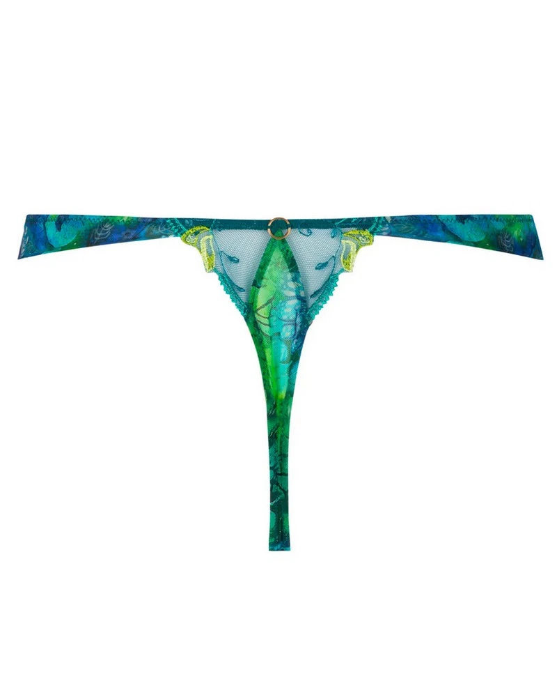 String Sexy Lise Charmel Grâce Aquatique (Floral Aqua) 1 String Sexy Lise Charmel Grâce Aquatique (Floral Aqua)
