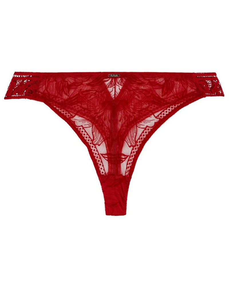 Tanga Aubade Coeur à Corps (Rouge Rebelle) 2 Tanga Aubade Coeur à Corps (Rouge Rebelle) – Image 2