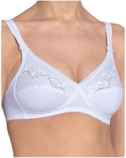 Triumph Soutien-gorge Sans Armature Elasti Cross + Cotton (Blanc) -Aubade Lingerie Boutique triumph soutien gorge sans armature elasti cross cotton blanc 2