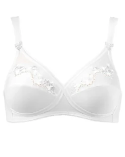 Triumph Soutien-gorge Sans Armature Elasti Cross + Cotton (Blanc) -Aubade Lingerie Boutique triumph soutien gorge sans armature elasti cross cotton blanc 3